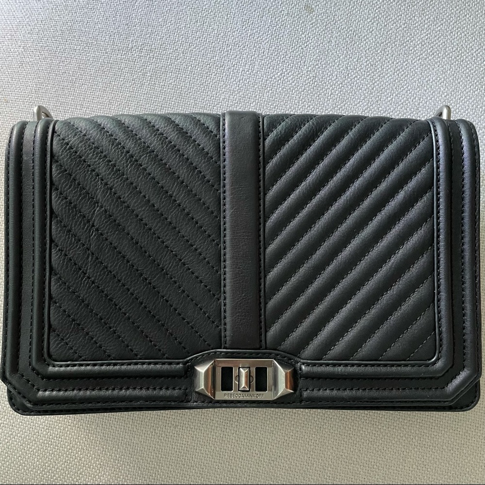 Rebecca Minkoff Chevron Quilted Love Crossbody Bag
